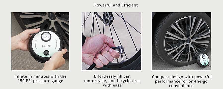 Pressure Gauge Car Tire Pump Banner