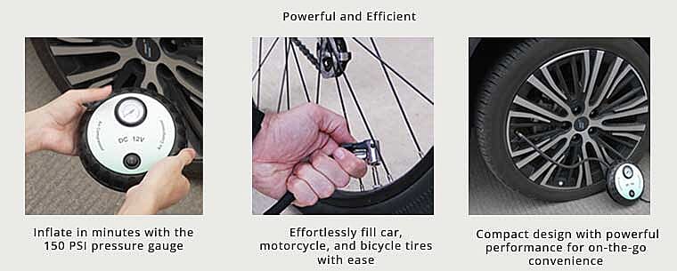 Pressure Gauge Car Tire Pump Banner