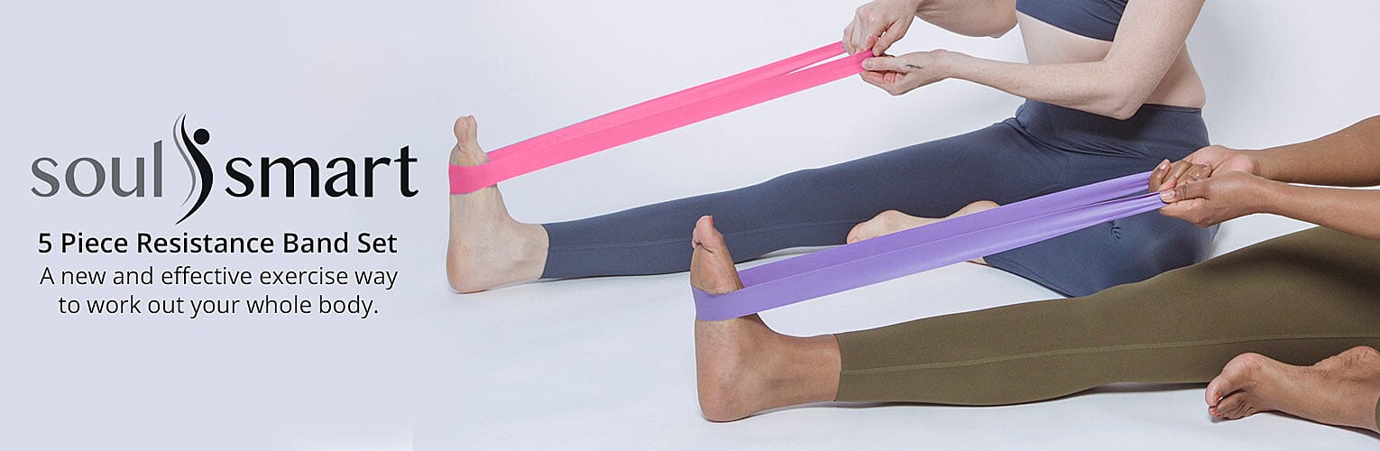 SoulSmart 5 Piece Resistance Band Set Banner