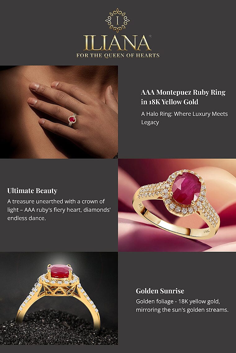 Illiana AAA Montepuez Ruby Ring in 18K Yellow Gold Banner