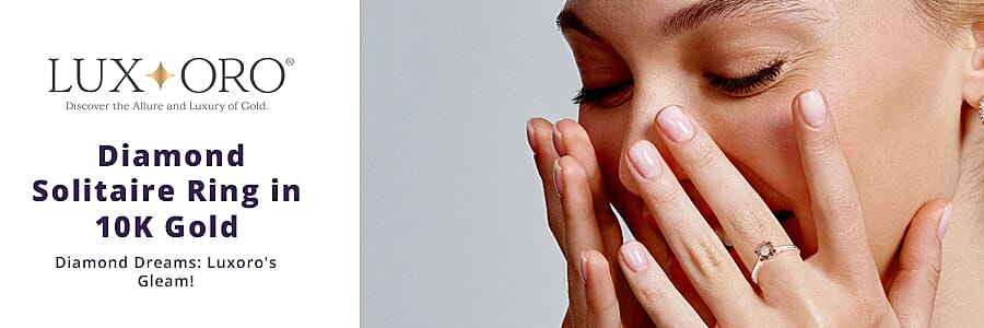 Luxoro Diamond Solitaire Ring  Banner