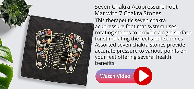 Seven Chakra Acupressure Foot Mat Banner