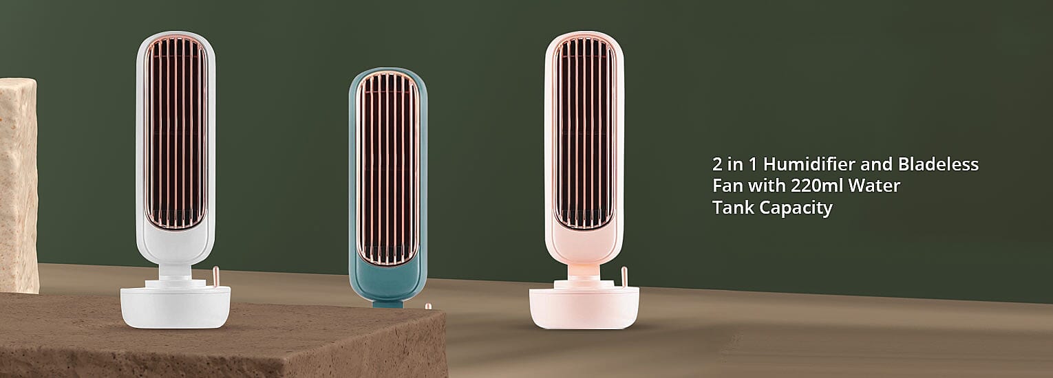 Humidifier and Bladeless Fan Banner