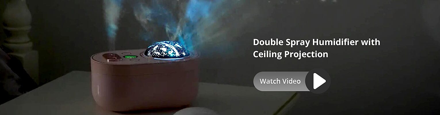 Double Spray Humidifier with Ceiling Projection Banner