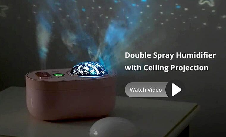 Double Spray Humidifier with Ceiling Projection Banner
