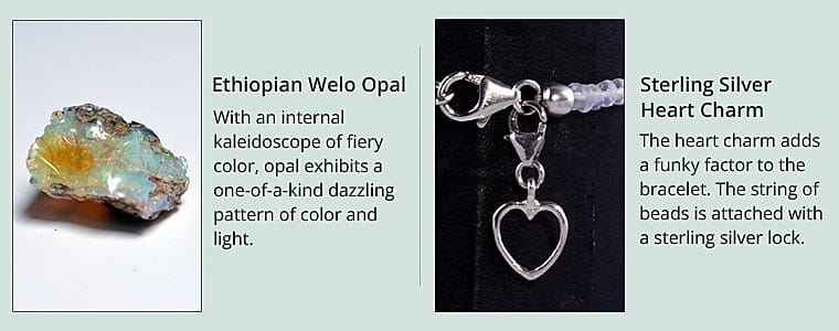 Sterling Silver Heart Charm Banner