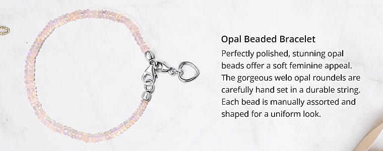 Opal Beaded Bracelet Banner