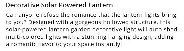 Solar Powered Lantern