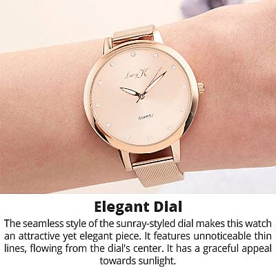 LUCY K Quartz Movement Watch