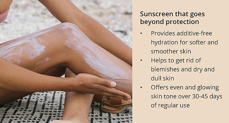 Sunscreen that goes beyond protection Banner