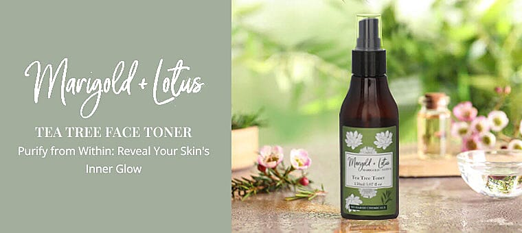 Marigold + Lotus Tea Tree Face Toner  Banner