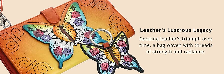 Leather 2-in-1 Crossbody Bag with Keychain Banner