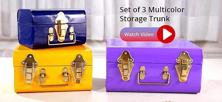 Multicolor Storage Trunk Banner
