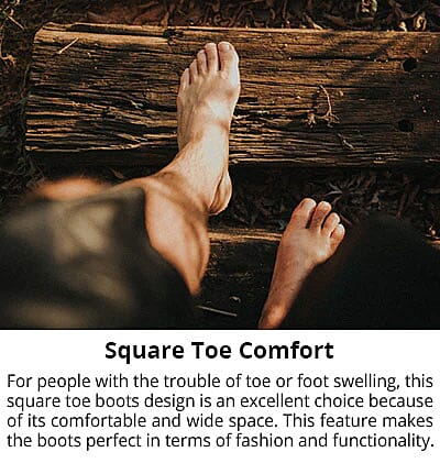 Suede Leather Toe Boot