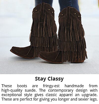 Suede Leather Toe Boot