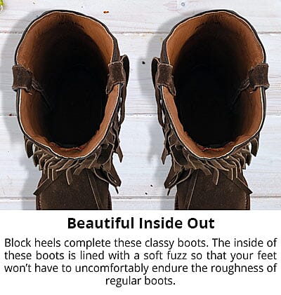 Suede Leather Toe Boot