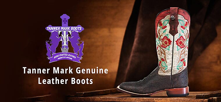 Tanner Mark Genuine Leather Boots Banner