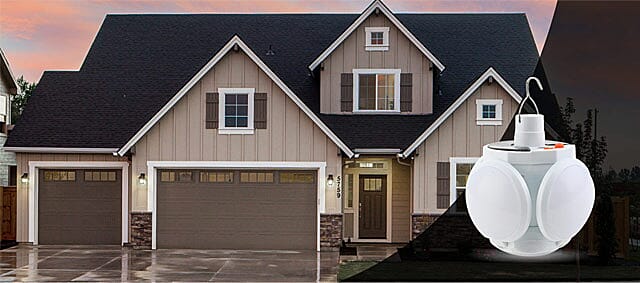 Solar Powered Utility Globe Light Banner