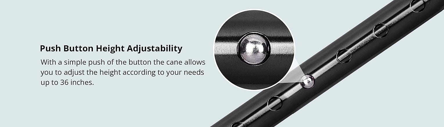 Push Button Height Adjustability Banner