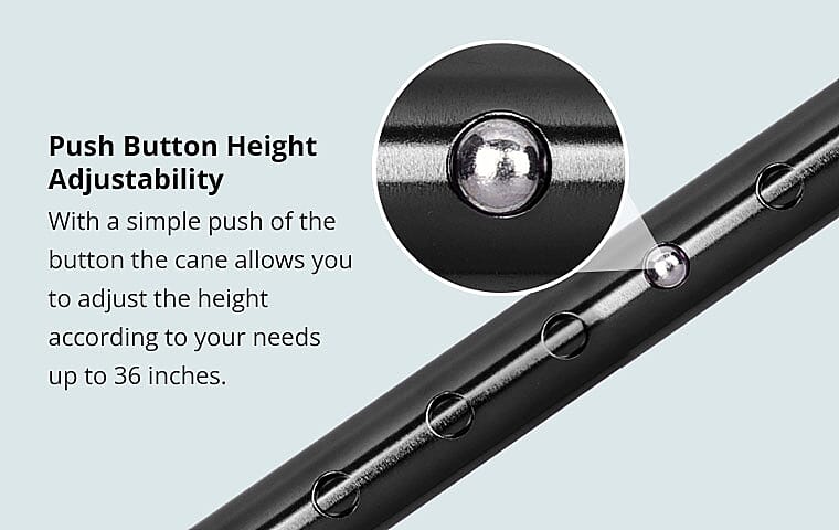 Push Button Height Adjustability Banner
