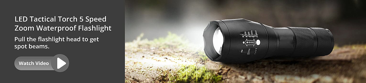 Waterproof Flashlight Banner