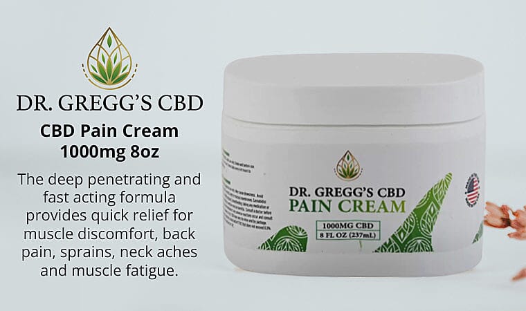 Dr. Gregg's CBD Pain Cream Banner
