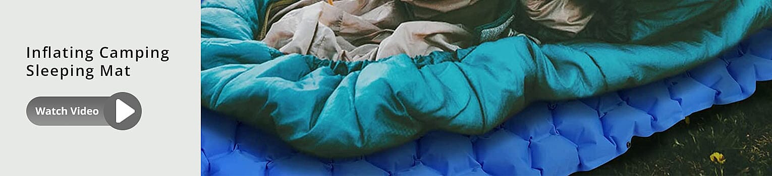 Inflating Camping Sleeping Mat Banner