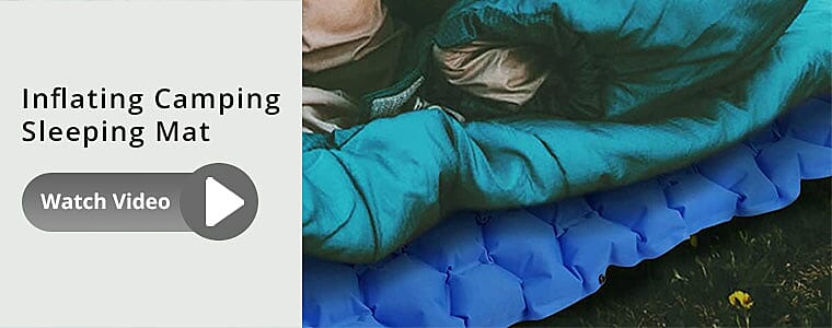 Inflating Camping Sleeping Mat Banner