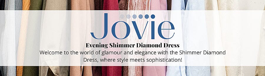 JOVIE EVENING Shimmer Diamond Dress Banner