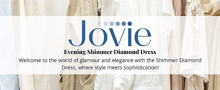JOVIE EVENING Shimmer Diamond Dress Banner