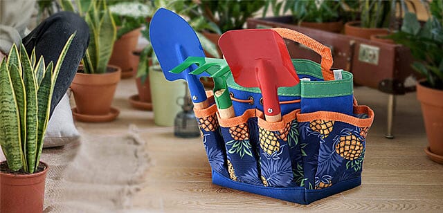 Garden Tools with Bag Banner