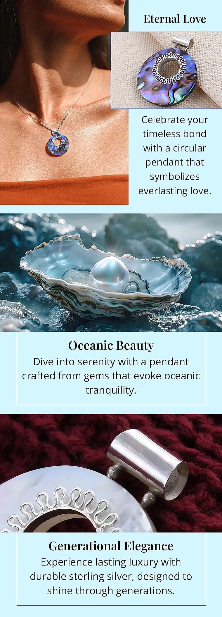 Pendant in Sterling Silver Banner