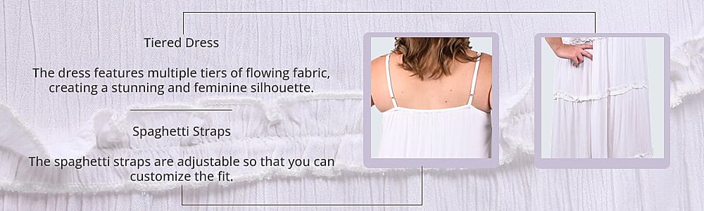 White Tiered Spaghetti  Banner