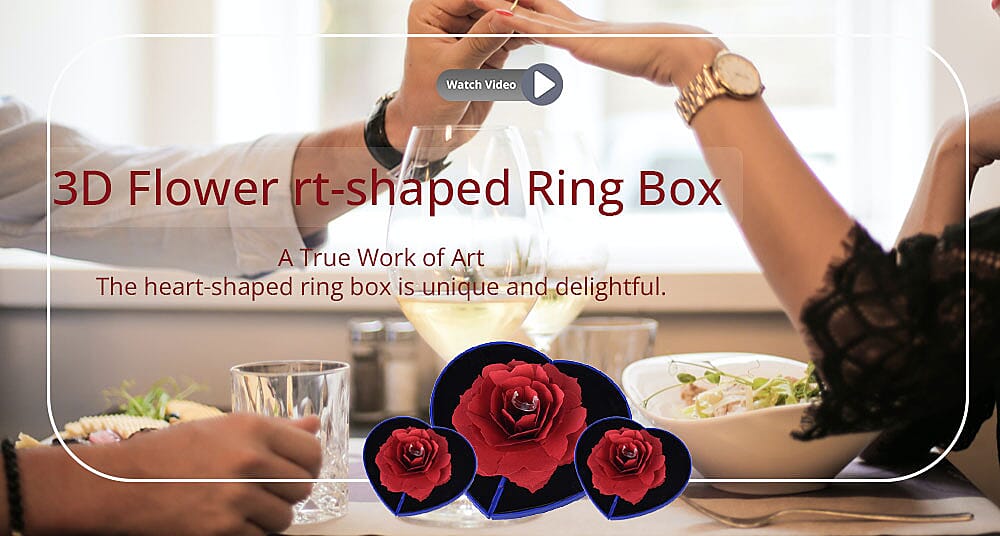Heart-shaped Ring Box Banner