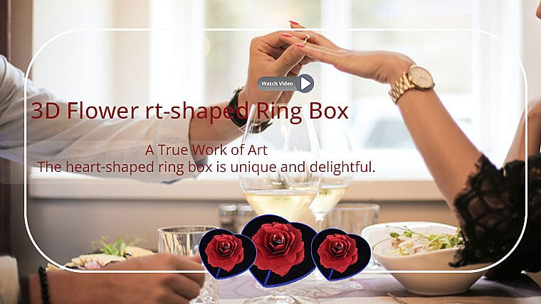 Heart-shaped Ring Box Banner