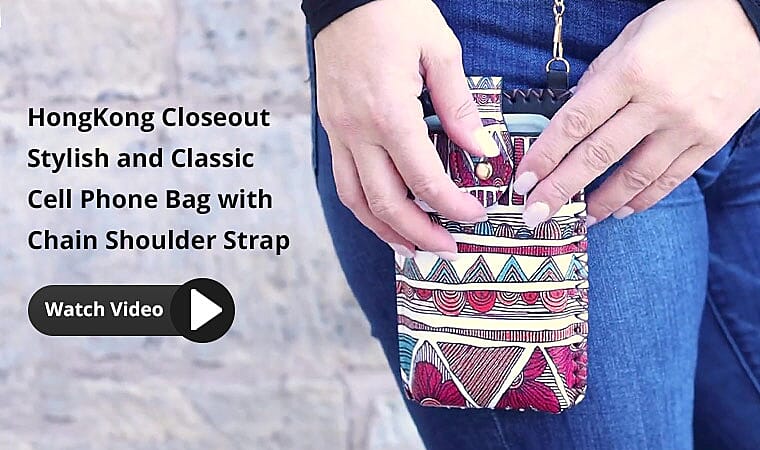 Bag with Chain Shoulder Strap Banner