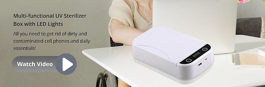 Multi-functional UV Sterilizer Box with LED Lights Banner