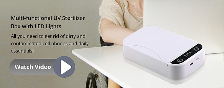 Multi-functional UV Sterilizer Box with LED Lights Banner