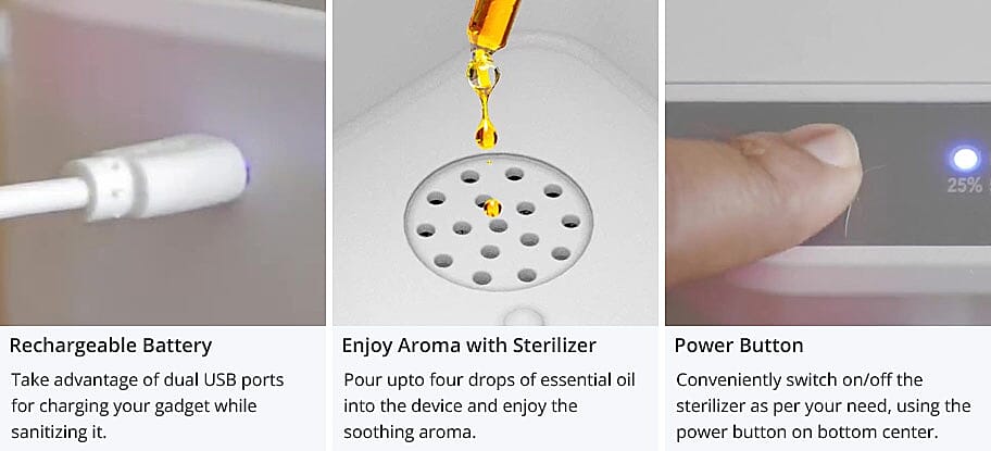 Enjoy Aroma with Sterilizer Banner