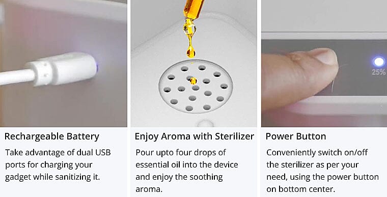 Enjoy Aroma with Sterilizer Banner