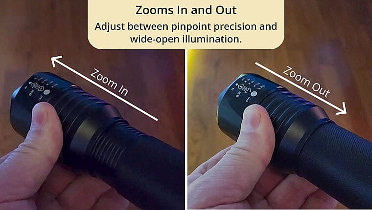 Zoomable flashlight to get spot beams! Banner