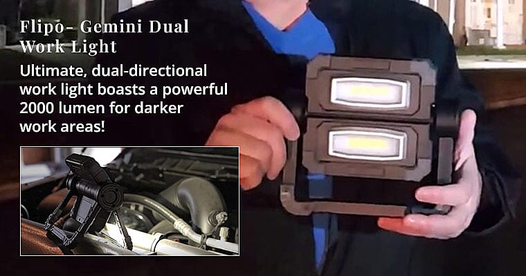 Flipo- Gemini Dual Work Light Banner