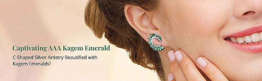 Kagem Emerald Earrings Banner