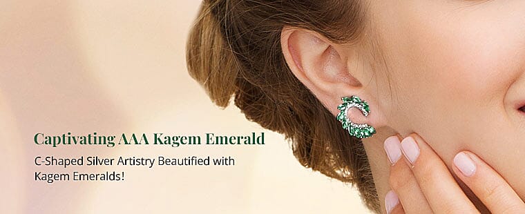 Kagem Emerald Earrings  Banner