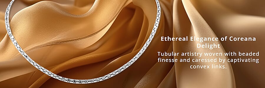 Rhodium Over Sterling Silver Banner