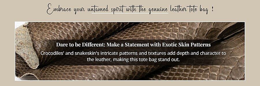 Dare to be Different: Make a Statement with Exotic Skin Patterns Banner