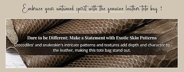 Dare to be Different: Make a Statement with Exotic Skin Patterns Banner