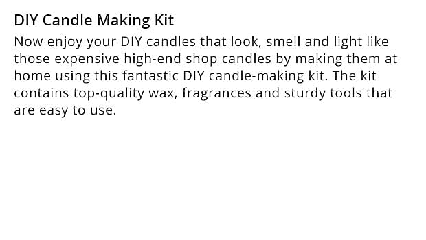 DIY Candle Making Kit