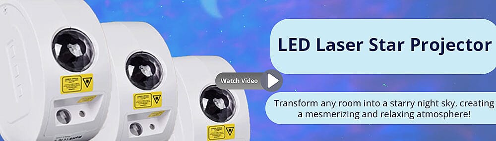 LED Laser Star Projector  Banner