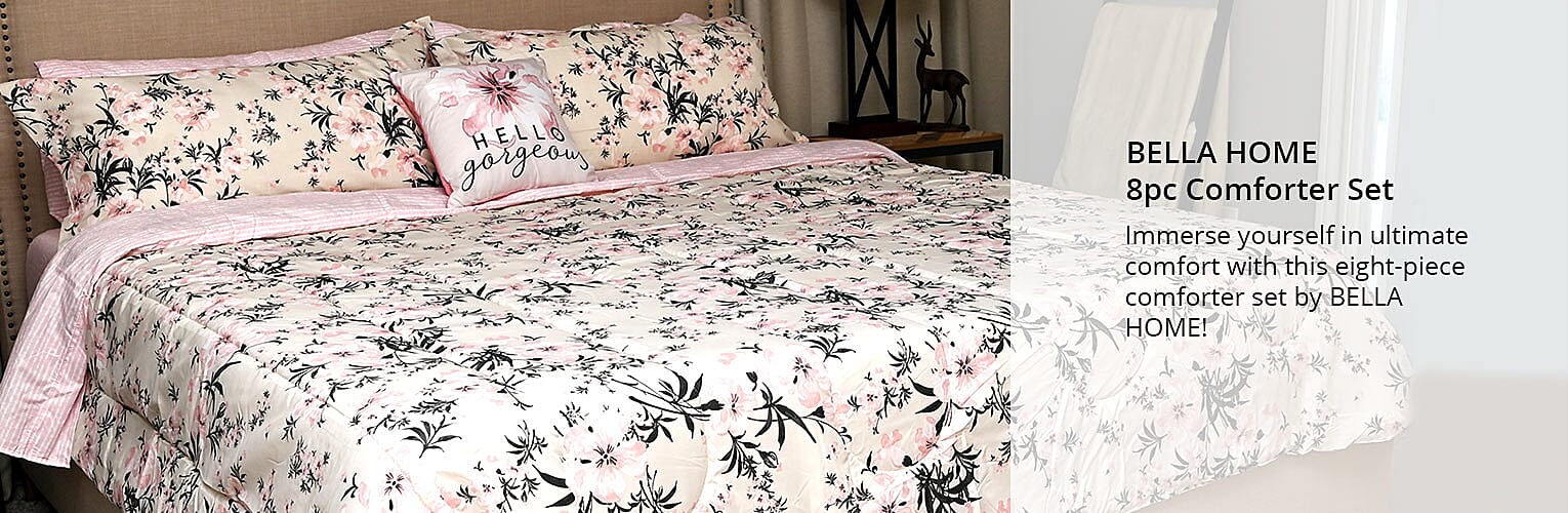 BELLA HOME 8pc Comforter Set Banner